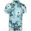 G/FORE Golf Shirt - Photo Floral Tech Jersey - Marine AW23 -Fashion Golf g fore golf shirt photo floral tech jersey marine aw23 g4mf23k060b mne 21