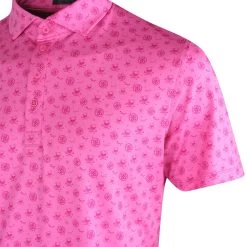 G/FORE Golf Shirt - Sketch Logo Polo - Azalea SP23 -Fashion Golf g fore golf shirt sketch logo polo azalea sp23 g4ms23k060a aza n