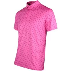 G/FORE Golf Shirt - Sketch Logo Polo - Azalea SP23 -Fashion Golf g fore golf shirt sketch logo polo azalea sp23 g4ms23k060a aza o