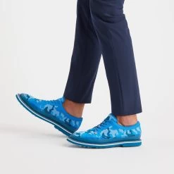 G/FORE Golf Shoes - Camo Knit Tuxedo Gallivanter - Racer Blue SP23 18 G/FORE Golf Shoes - Camo Knit Tuxedo Gallivanter - Racer Blue SP23 -Fashion Golf g fore golf shoes camo knit tuxedo gallivanter racer blue sp23 g4ms23ef10 racer f