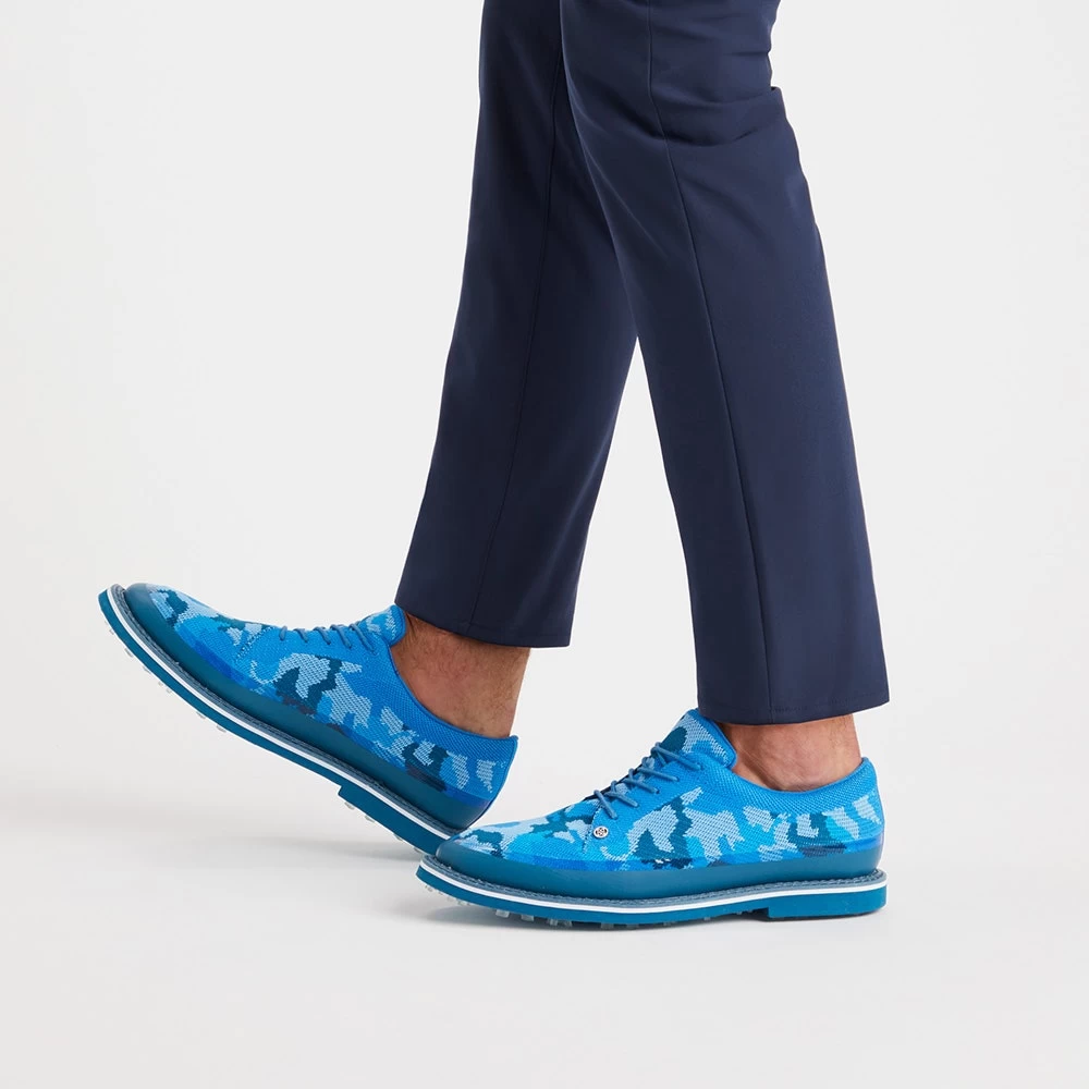 G/FORE Golf Shoes - Camo Knit Tuxedo Gallivanter - Racer Blue SP23 9 G/FORE Golf Shoes - Camo Knit Tuxedo Gallivanter - Racer Blue SP23 - Image 7