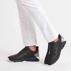 G/FORE Golf Shoes - MG4+ Check - Onyx 2023 -Fashion Golf g fore golf shoes mg4 check onyx sp23 g4ms23ef24 onyx g