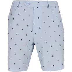 G/FORE Golf Shorts - Maverick 8" Hybrid - Sky Blue Skulls SP23