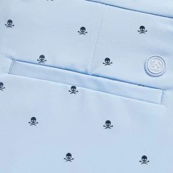 G/FORE Golf Shorts - Maverick 8" Hybrid - Sky Blue Skulls SP23 18 G/FORE Golf Shorts - Maverick 8" Hybrid - Sky Blue Skulls SP23 -Fashion Golf g fore golf shorts maverick 8 inch hybrid sky blue skulls sp23 g4ms23p04b sky a