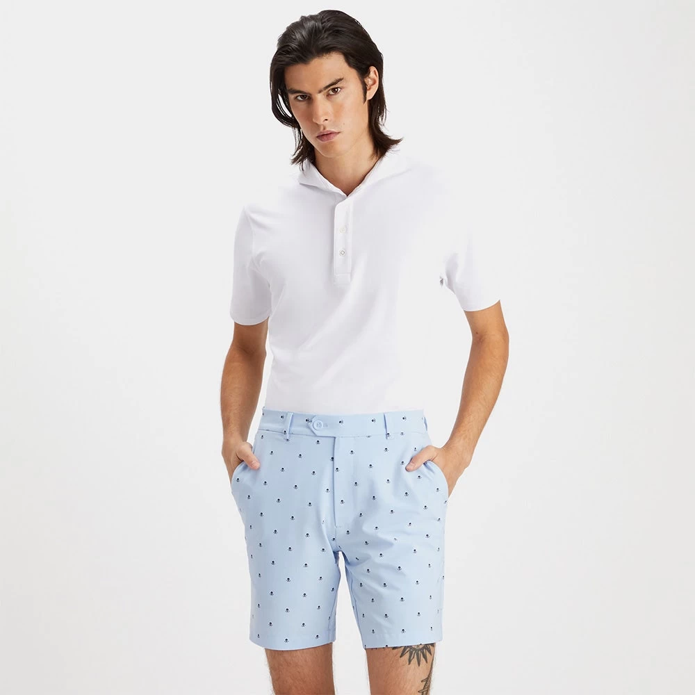 G/FORE Golf Shorts - Maverick 8" Hybrid - Sky Blue Skulls SP23 7 G/FORE Golf Shorts - Maverick 8" Hybrid - Sky Blue Skulls SP23 - Image 5