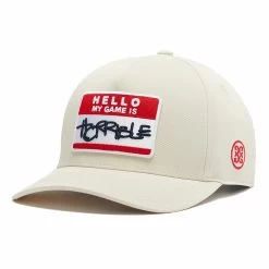 G/FORE Golf Cap - Hello Snapback - Stone AW23
