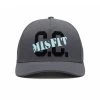 G/FORE Golf Cap - C.C. Misfit Snapback - Charcoal AW23 -Fashion Golf g4af23h115 cha 108