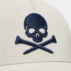 G/FORE Golf Cap - Skull & T'S Snapback - Stone AW23 -Fashion Golf g4af23h71 stn 81