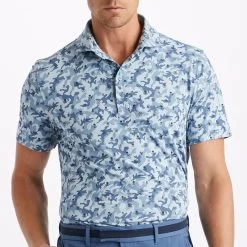 G/FORE Golf Shirt - Mapped Icon Camo Tech Jersey - Fjord AW23 15 G/FORE Golf Shirt - Mapped Icon Camo Tech Jersey - Fjord AW23 -Fashion Golf g4mf23k060 fjord 26
