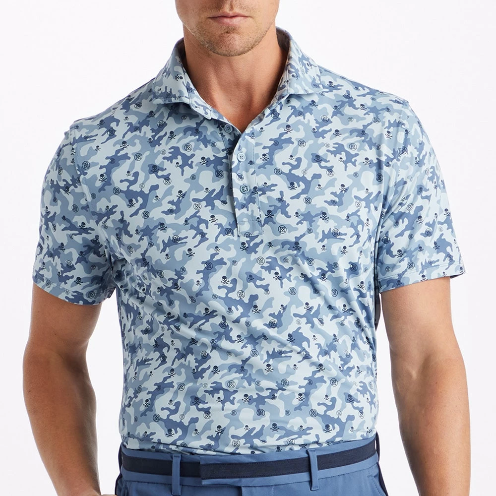 G/FORE Golf Shirt - Mapped Icon Camo Tech Jersey - Fjord AW23 7 G/FORE Golf Shirt - Mapped Icon Camo Tech Jersey - Fjord AW23 - Image 5