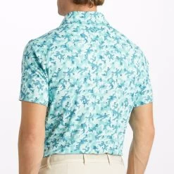 G/FORE Golf Shirt - Mapped Icon Camo Tech Jersey - Monsoon AW23 -Fashion Golf g4mf23k060 mons 33