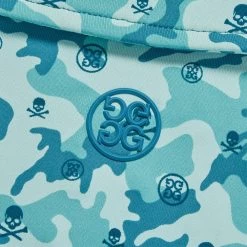 G/FORE Golf Shirt - Mapped Icon Camo Tech Jersey - Monsoon AW23 -Fashion Golf g4mf23k060 mons 35