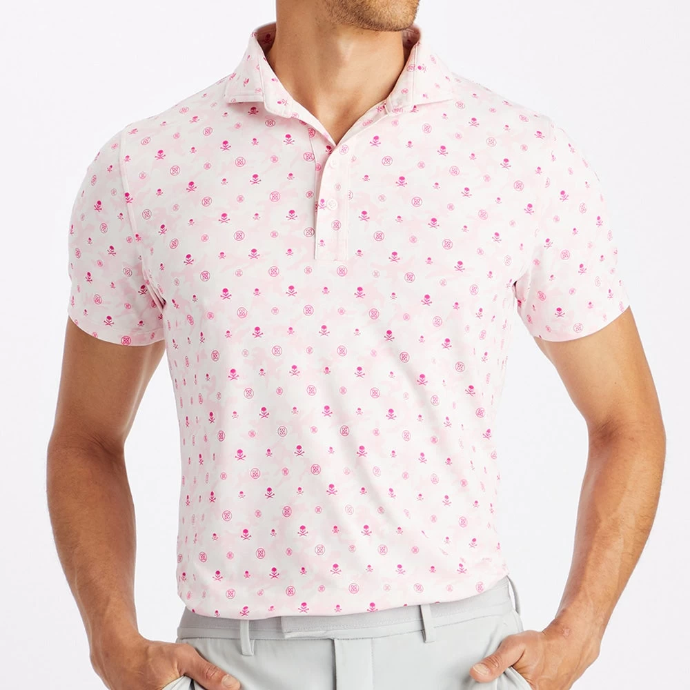 G/FORE Golf Shirt - Mapped Icon Camo Tech Jersey - Petal AW23 7 G/FORE Golf Shirt - Mapped Icon Camo Tech Jersey - Petal AW23 - Image 5