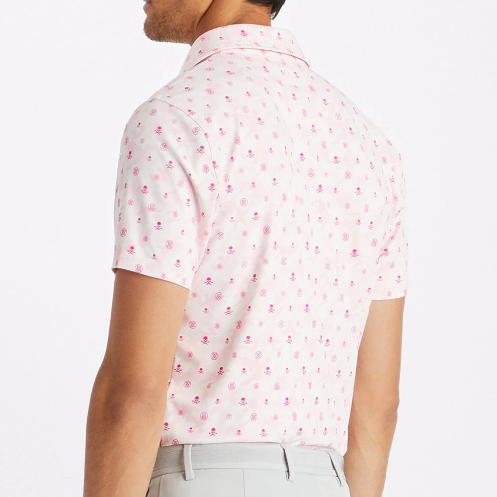G/FORE Golf Shirt - Mapped Icon Camo Tech Jersey - Petal AW23 8 G/FORE Golf Shirt - Mapped Icon Camo Tech Jersey - Petal AW23 - Image 6
