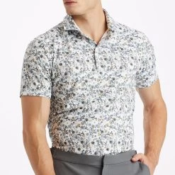 G/FORE Golf Shirt - Botanic Garden Tech Jersey - Oak AW23 -Fashion Golf g4mf23k060a oak 44