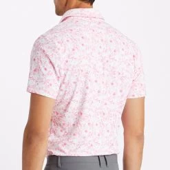G/FORE Golf Shirt - Botanic Garden Tech Jersey - Trifle AW23 -Fashion Golf g4mf23k060a trif 51