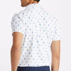 G/FORE Golf Shirt - RGB Tech Jersey - Snow AW23 -Fashion Golf g4mf23k065 sno 122