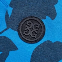 G/FORE Golf Pullover - Tonal Floral Luxe Mid - Racer Blue AW23 20 G/FORE Golf Pullover - Tonal Floral Luxe Mid - Racer Blue AW23 -Fashion Golf g4mf23k123c racer 283