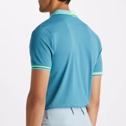 G/FORE Golf Shirt - Two Tone Tech Pique - Monsoon AW23 -Fashion Golf g4mf23k303 mons 190