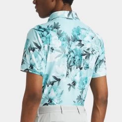 G/FORE Golf Shirt - Photo Floral Tech Jersey - Marine AW23 -Fashion Golf g fore 0009 g4mf23k060b mne 4