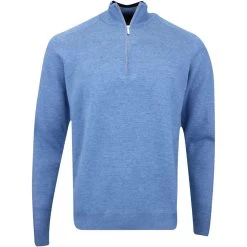 Galvin Green Golf Jumper - Chester Merino - Blue Mel. AW23