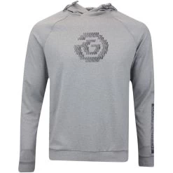 Galvin Green Golf Pullover - Desmond Hoodie - Grey Mel. AW23