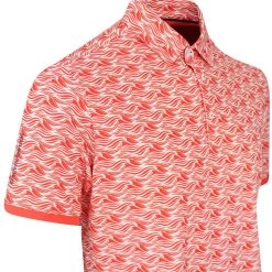 Galvin Green Golf Shirt - Madden Ventil8 - Orange AW23 -Fashion Golf galvin green golf shirt madden ventil8 orange aw23 image 257