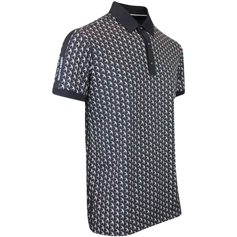 Galvin Green Golf Shirt - Malcolm Ventil8 - Black AW23 4 Galvin Green Golf Shirt - Malcolm Ventil8 - Black AW23 - Image 2
