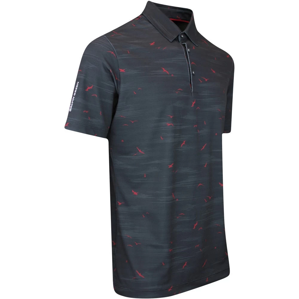 Galvin Green Golf Shirt - Marin Ventil8 - Black AW23 4 Galvin Green Golf Shirt - Marin Ventil8 - Black AW23 - Image 2