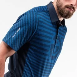 Galvin Green Golf Shirt - Mathis Ventil8 - Blue LE SU23 18 Galvin Green Golf Shirt - Mathis Ventil8 - Blue LE SU23 -Fashion Golf galvin green golf shirt mathis ventil8 blue le su23 g1375 63 49