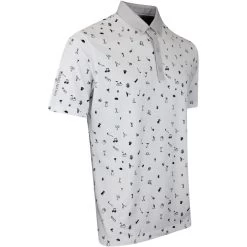 Galvin Green Golf Shirt - Miro - White SS23 -Fashion Golf galvin green golf shirt miro white ss23 g1369 07 b
