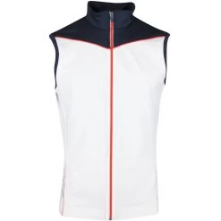 Galvin Green Golf Vest - Davon Insula - White SS23