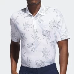 Adidas Golf Shirt - Oasis Mesh Polo - White AW23 -Fashion Golf hz0437 adidas golf shirt oasis mesh polo white aw23 crop 3