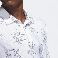 Adidas Golf Shirt - Oasis Mesh Polo - White AW23 -Fashion Golf hz0437 adidas golf shirt oasis mesh polo white aw23 detail 8