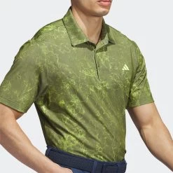 Adidas Golf Shirt - Sun Energy Polo - Olive Strata AW23 -Fashion Golf ib1994 adidas golf shirt sun energy polo olive strata aw23 crop 6