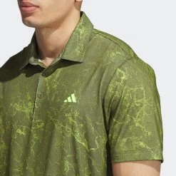 Adidas Golf Shirt - Sun Energy Polo - Olive Strata AW23 -Fashion Golf ib1994 adidas golf shirt sun energy polo olive strata aw23 detail 7