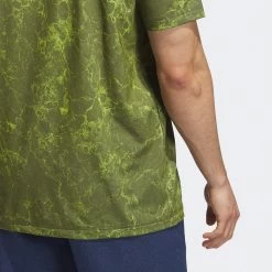 Adidas Golf Shirt - Sun Energy Polo - Olive Strata AW23 -Fashion Golf ib1994 adidas golf shirt sun energy polo olive strata aw23 detail 8