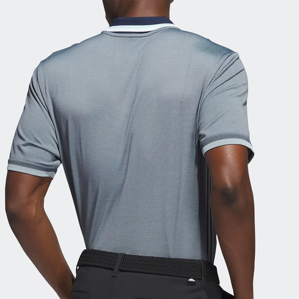 Adidas Golf Shirt - Primeknit TOUR Polo - Semi Flash Aqua AW23 - Image 3