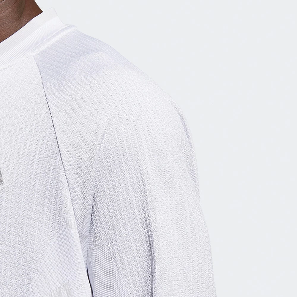 Adidas Golf Shirt - Primeknit TOUR LS Polo - White AW23 10 Adidas Golf Shirt - Primeknit TOUR LS Polo - White AW23 - Image 8