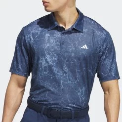 Adidas Golf Shirt - Sun Energy Polo - Collegiate Navy AW23 -Fashion Golf ip2445 adidas golf shirt sun energy polo collegiate navy aw23 crop 3