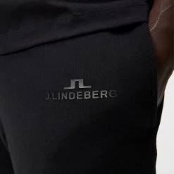 J.Lindeberg Athleisure Joggers - Alpha Fleece Pant - Black AW23 -Fashion Golf j lindeberg athleisure joggers alpha fleece pant black aw23 amjs09056 9999 71
