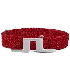 J.Lindeberg Golf Belt - Berry Stretch Woven - Chili Pepper SS23