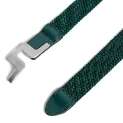 J.Lindeberg Golf Belt - Berry Stretch Woven - Rain Forest AW23 -Fashion Golf j lindeberg golf belt berry stretch woven rain forest aw23 gmac09127 m374 124