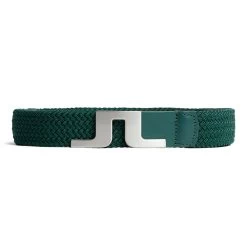 J.Lindeberg Golf Belt - Berry Stretch Woven - Rain Forest AW23
