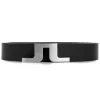 J.Lindeberg Golf Belt - Bridger Leather - Black AW23 -Fashion Golf j lindeberg golf belt bridger belt black update aw23 3