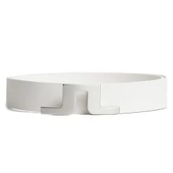 J.Lindeberg Golf Belt - Bridger Leather - White AW23