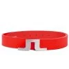J.Lindeberg Golf Belt - Bridger Leather - Fiery Red SS23 2 J.Lindeberg Golf Belt - Bridger Leather - Fiery Red SS23 -Fashion Golf j lindeberg golf belt bridger leather belt fiery red ss23 gmac08024 g135 a