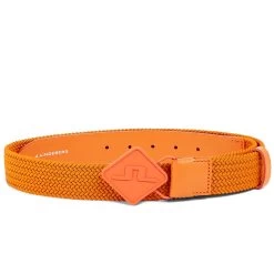 J.Lindeberg Golf Belt - Diamond Stretch Woven - Russet Orange SS23