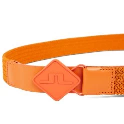 J.Lindeberg Golf Belt - Diamond Stretch Woven - Russet Orange SS23 -Fashion Golf j lindeberg golf belt diamond elastic leather belt russet orange ss23 gmac08031 i068 c