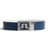 J.Lindeberg Golf Belt - Slater Reversible - JL Navy - White AW23 -Fashion Golf j lindeberg golf belt slater reversible jl navy white aw23 gmac09125 6855 131